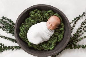 newborn studio photography in bolton ma with styled newborn baby pictures
