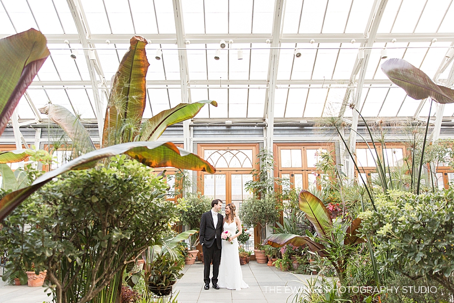 Tower Hill wedding photography in the garden greenhouse