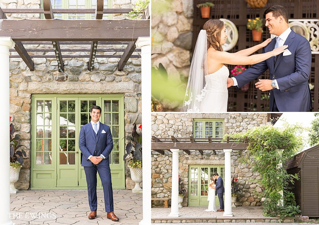 First look pictures at Willowdale, by Topsfield MA photographers The Ewings Photography Studio.