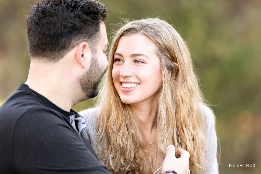 fall engagement session in sterling ma with Maine wedding photographer the Ewings