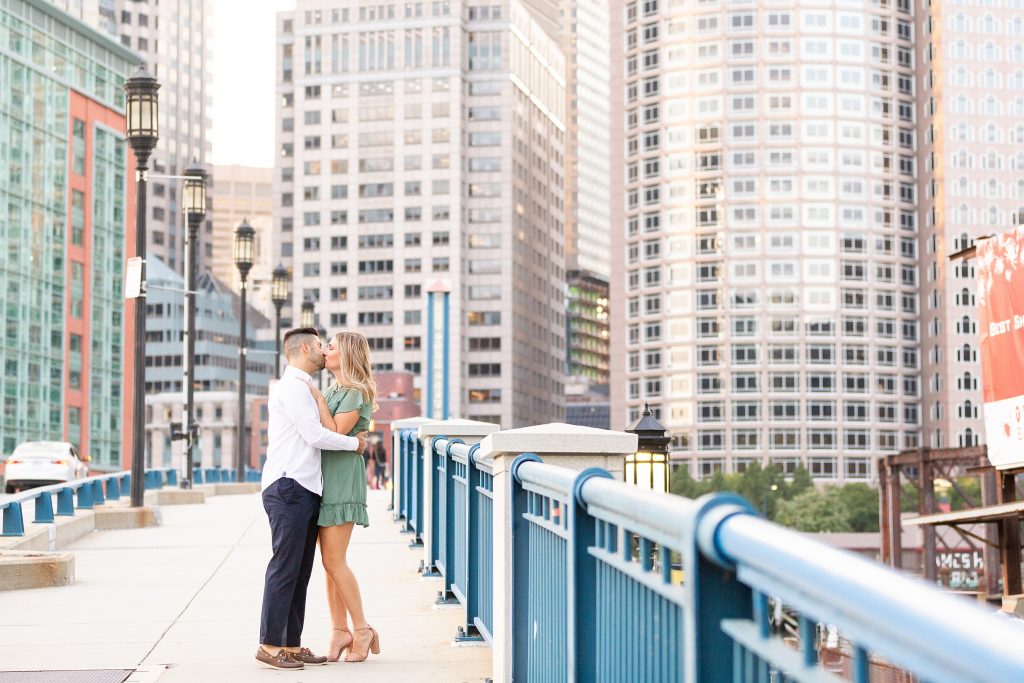 The Seaport Boston is the best area for engagement pictures, with both city and building backdrops and also the waterfront and Boston Harbor.