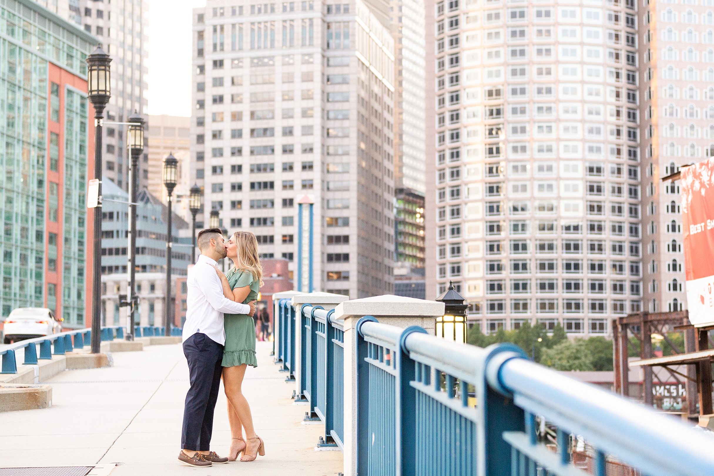 The Seaport Boston is the best area for engagement pictures, with both city and building backdrops and also the waterfront and Boston Harbor.