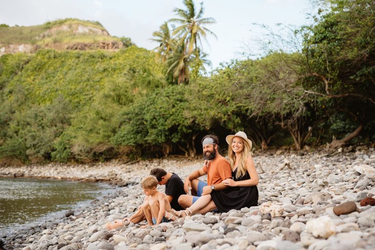 Business Coach for Photographers and Creatives. Erica Ewing with family in Maui Hawaii.