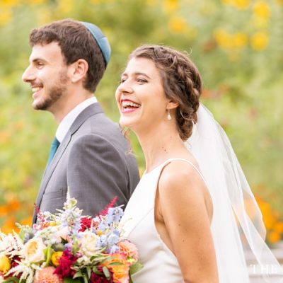 A perfect summer Jewish wedding at Zukas Hilltop Barn,a farm wedding venue in central Massachusetts.